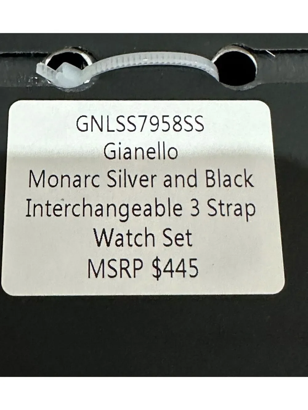 NEW Gianello Men's Wristwatch Interchangeable Strap Set Italian Design Watch BL